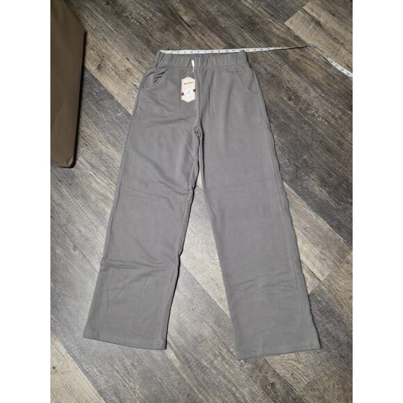 AGYMNX Pants - AGYMNX Grey Sweatpants Small NWT Wide Leg Lounge Yoga Athletic Pants Pockets S